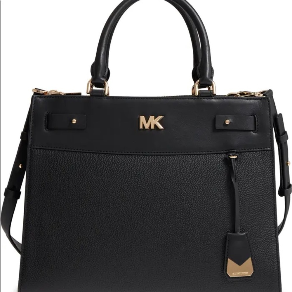 Michael Kors Reagan Large Leather Satchel